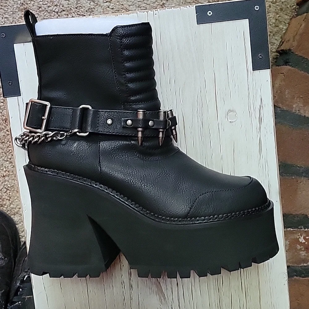 Killstar Rise Up Boots BNIB Size 8 - Picture 4 of 11